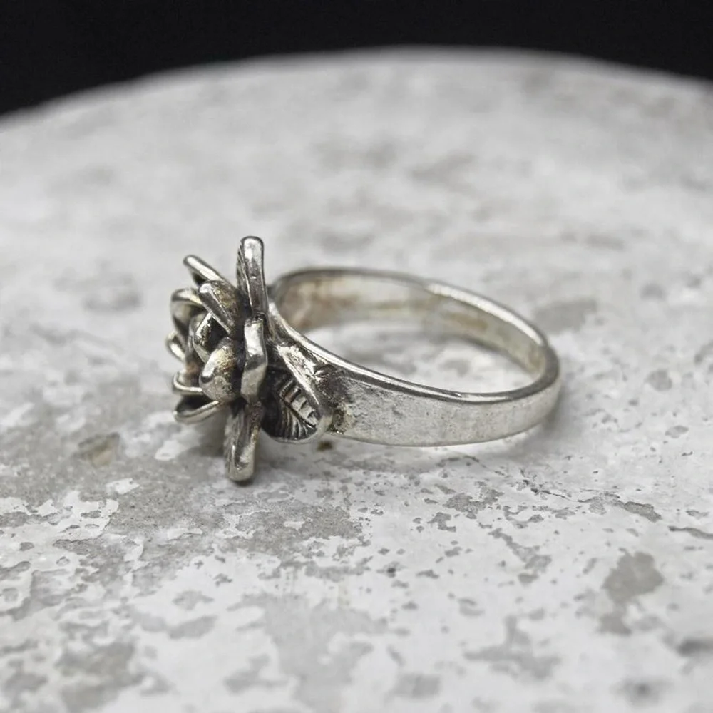 Silver Rose Ring